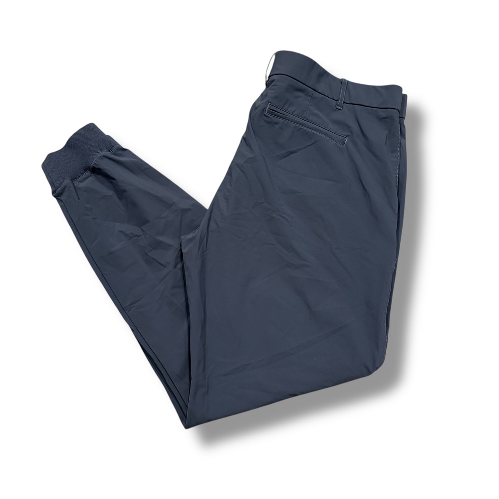 GREYSON Men's Flat‎ Front Jogger Pants Slate Gray Size 38 Golf Casual